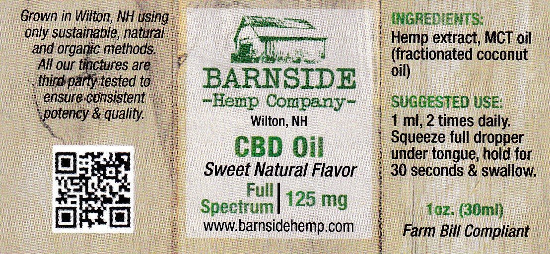 CBD oil for You and Your Friends Natural Flavor 125mg - Barnside Hemp