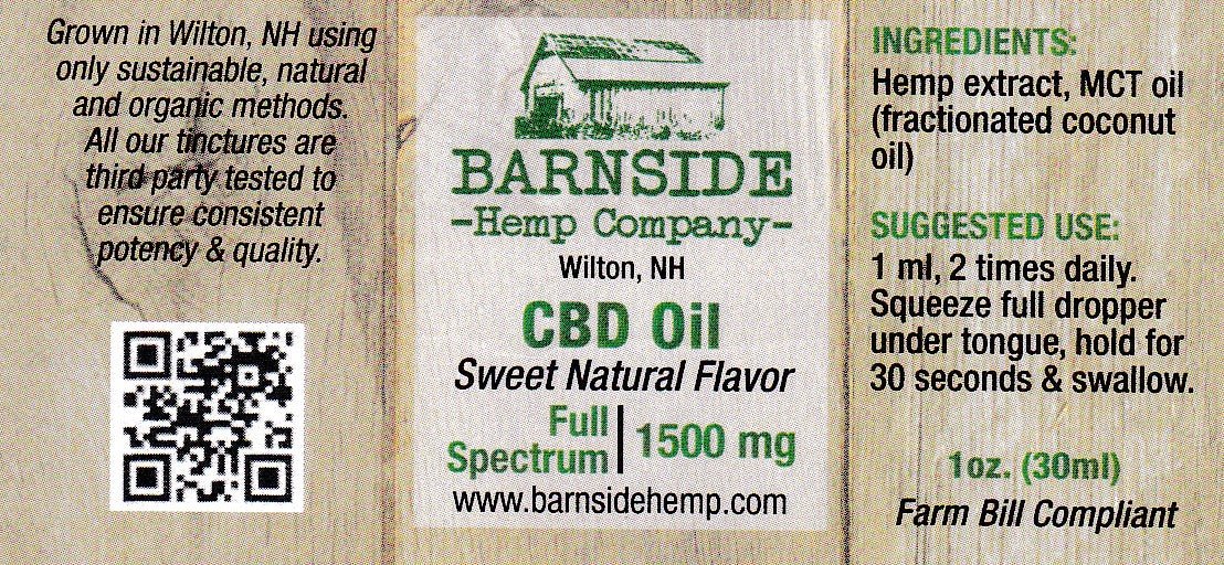 CBD oil for You and Your Friends Natural Flavor 1500mg - Barnside Hemp