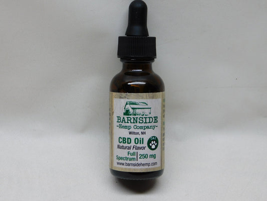 CBD Oil For Your Cat Natural Flavor 250mg - Barnside Hemp